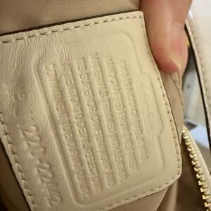 Coach Beige Leather Women's Bag